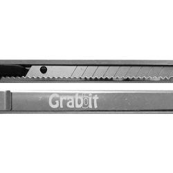 GRABBIT 9MM METAL SNAP-OFF BLADE CUTTER (S/STEEL H GRABBIT 9MM METAL SNAP-OFF BLADE CUTTER (S/STEEL H
