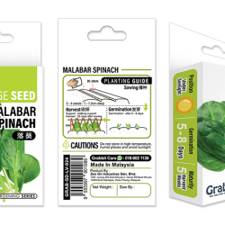 GRABBIT MALABAR SPINACH 170SEEDS 10G GRABBIT MALABAR SPINACH 170SEEDS 10G