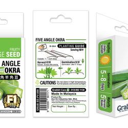 GRABBIT FIVE ANGLE OKRA-F1 6SEEDS GRABBIT FIVE ANGLE OKRA-F1 6SEEDS