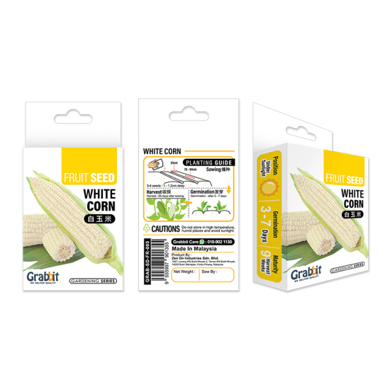 GRABBIT WHITE CORN 18SEEDS