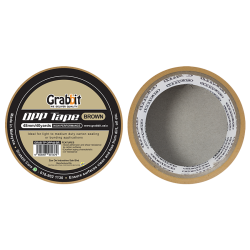 GRABBIT BROWN OPP TAPE 48MMx40YD GRABBIT BROWN OPP TAPE 48MMx40YD