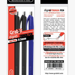 GRABBIT DIGNO TRINOK GEL PEN 0.5 2BK1BL