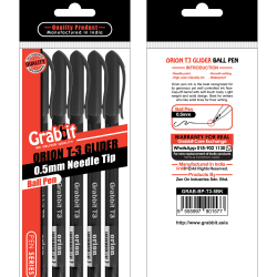 GRABBIT ORION T3 GLIDER BALL PEN 0.5 5BK