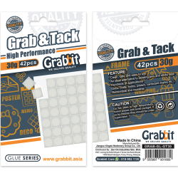 GRABBIT GRAB & TACK WHITE 30G 42PCS GRABBIT GRAB & TACK WHITE 30G 42PCS