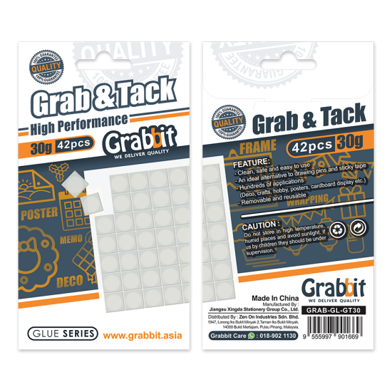 GRABBIT GRAB & TACK WHITE 30G 42PCS