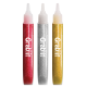 GRABBIT GLITTER GLUE 13ML 3PCS (GOLD/SILVER/RED)