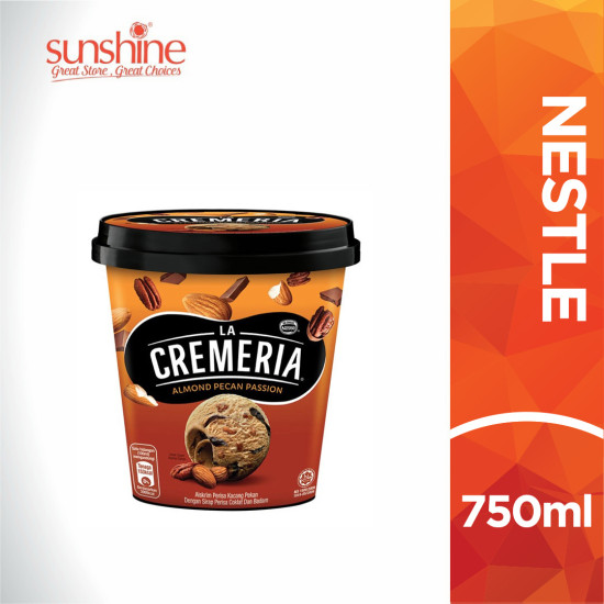 NESTLE LA CREMERIA ALMOND PECAN PASSION ICE CREAM 