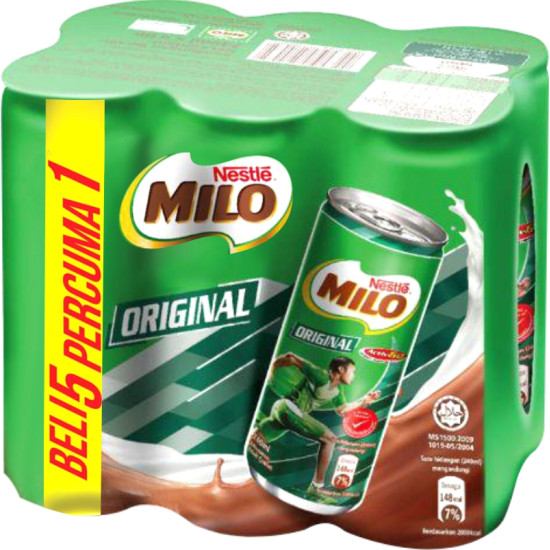 MILO CAN ORIGINAL 5+1 240ML*6