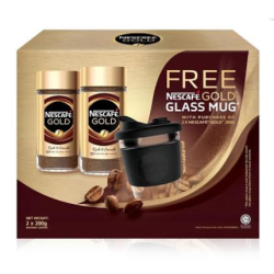 NESCAFE GOLD JARS WITH PREMIUM TWIN PACK 200G*2