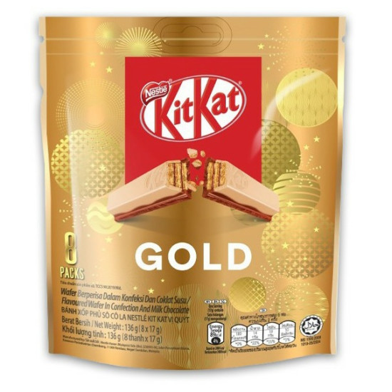 KIT KAT GOLD SHAREBAG 17G*8