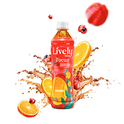 NESTLE LIVELY ORANGE GUARANA TEA 450ML NESTLE LIVELY ORANGE GUARANA TEA 450ML