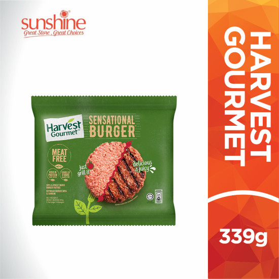 HARVEST GOURMENT SENSATIONAL BURGER 339G