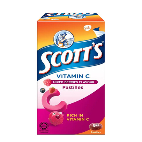 SCOTTS VIT-C MANGO PASTILLE 50S