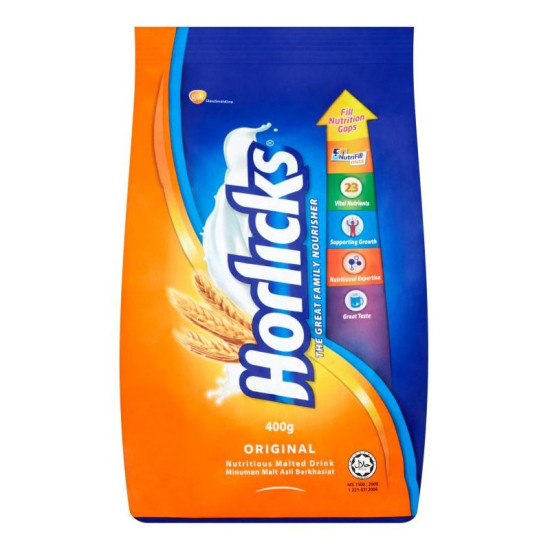 HORLICKS ORIGINAL POUCH 400GM