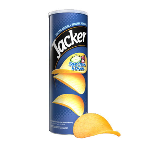 JACKER POTATO CRISP SOUR CREAM 160GM