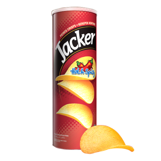 JACKER POTATO CRISP HOT & SPICY 160GM