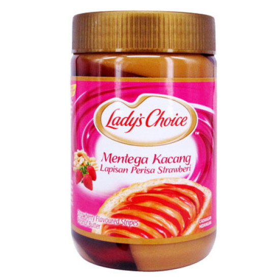 LADY'S CHOICE PEANUT BUTTER STRAWBERRY 530GM