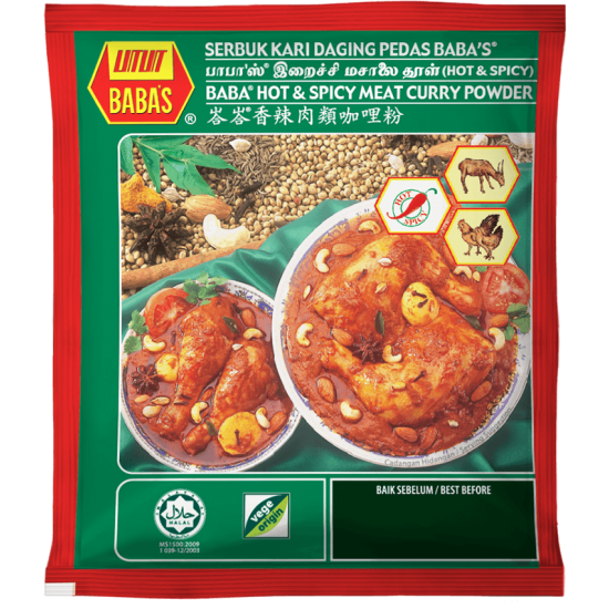 BABA HOT & SPICY MEAT CURRY POWDER 250G