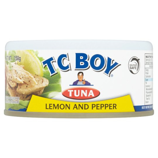 TC BOY TUNA LEMON & PEPPER 150GM