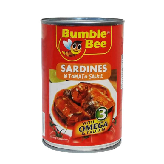 BUMBLE BEE SARDINES IN TOMATO SAUCE 425GM