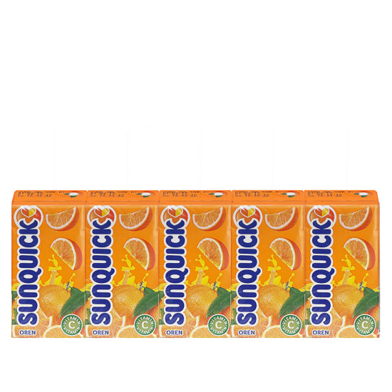 SUNQUICK ORANGE FRUIT DRINK 125ML*5