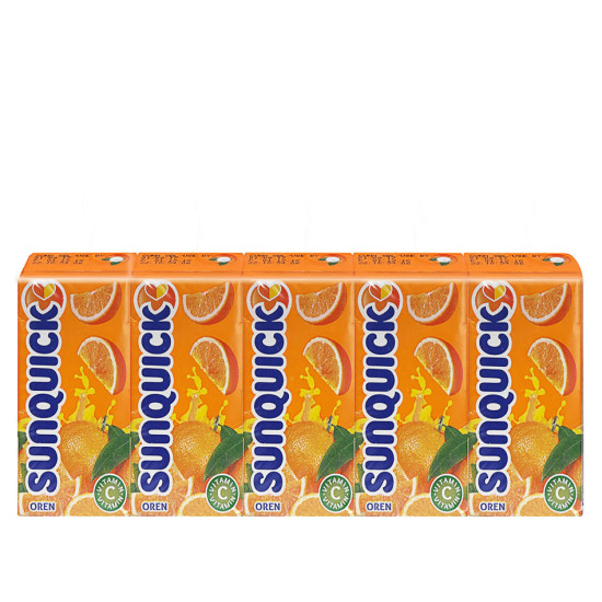 SUNQUICK ORANGE FRUIT DRINK 125ML*5