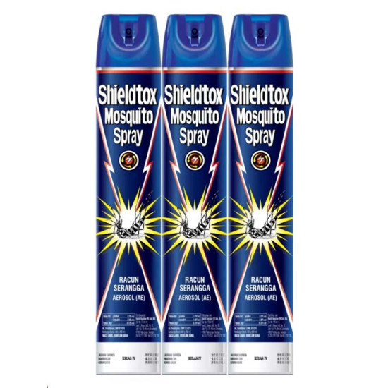 SHIELDTOX MOSQUITO SPRAY 800ML*3