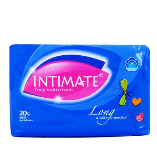 INTIMATE LONG & WIDER 175MM PANTY LINER 20S