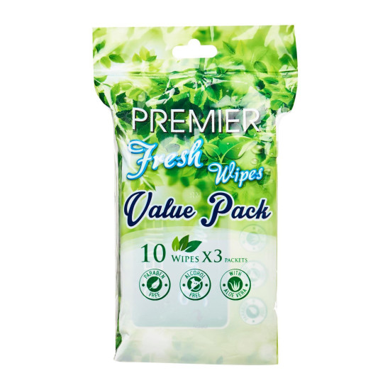 PREMIER FRESH WIPES 10S*3