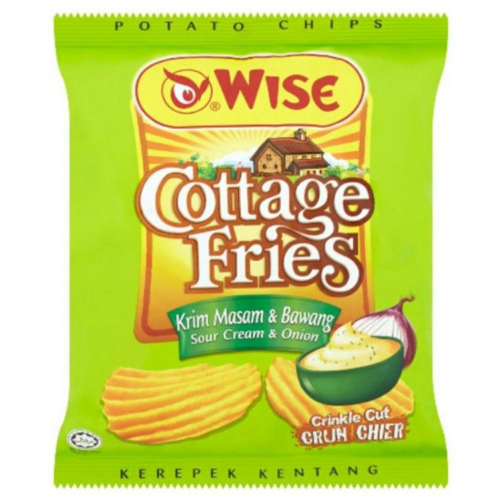 WISE COTTAGE FRIED SOUR CREAM & ONION 60GM