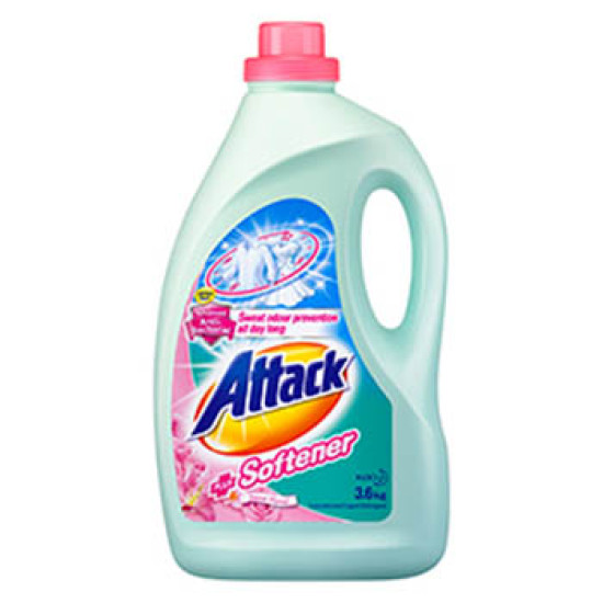 ATTACK LIQUID DETERGENT + SOFTENER 3.6KG