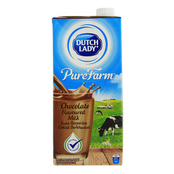DUTCH LADY PUREFARM UHT CHOCOLATE MILK 1L DUTCH LADY PUREFARM UHT CHOCOLATE MILK 1L