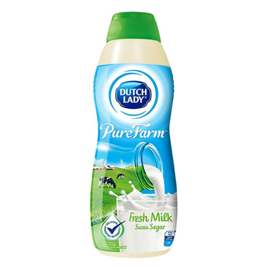 DUTCH LADY PUREFARM STERILISED FRESH MILK 900ML