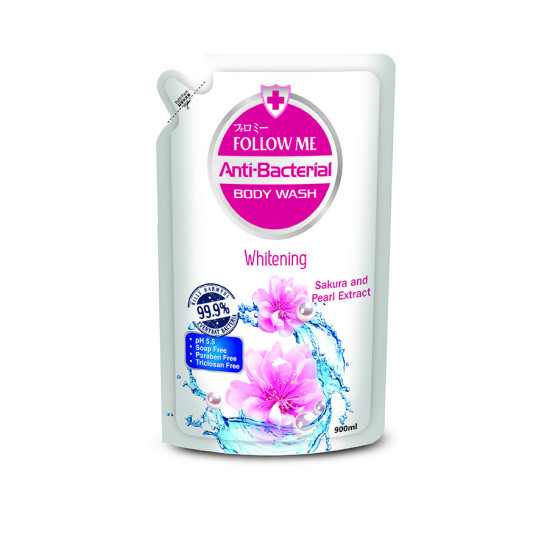 FOLLOW ME ANTI-BACTERIA BODY WASH WHITENING 900ML