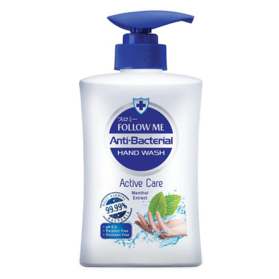 FOLLOW ME ANTI-BACTERIAL
HAND WASH ACTIV CARE 450M