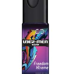 UBERMAN DEODORANT BODY SPRAY FREEDOM XTREME 125ML UBERMAN DEODORANT BODY SPRAY FREEDOM XTREME 125ML