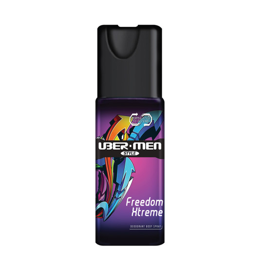 UBERMAN DEODORANT BODY SPRAY FREEDOM XTREME 125ML