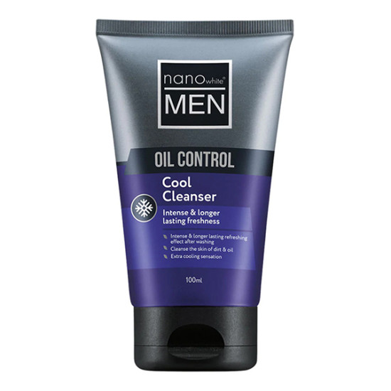 NANO WHITE MEN OIL CONTROL COOL CLEANSER 100ML