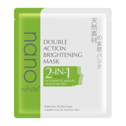 NANO WHITE DOUBLE ACTION BRIGHTENING MASK 22ML 1'S