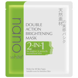 NANO WHITE DOUBLE ACTION BRIGHTENING MASK 22ML 1'S
