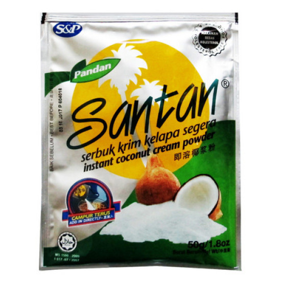 S&P SANTAN COCONUT POWDER (PANDAN) 50G