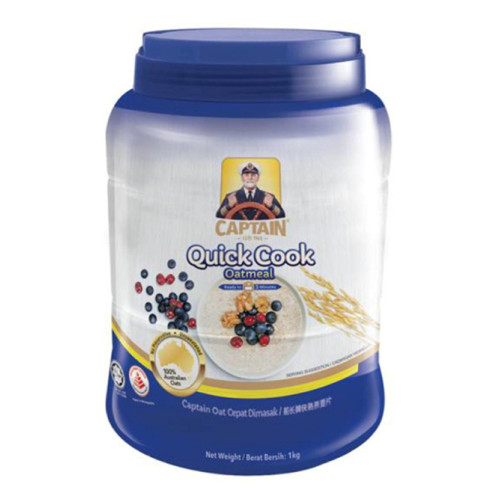 CAPTAIN OAT QUICK COOKING (JAR) 1KG