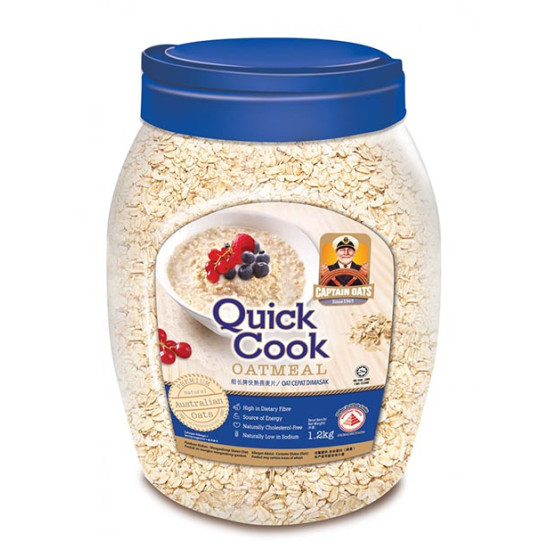 CAPTAIN OAT QUICK COOKING (JAR) 1KG