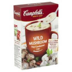 CAMPBELL'S INSTANT SOUP WILD MUSHROOM 16.8G CAMPBELL'S INSTANT SOUP WILD MUSHROOM 16.8G
