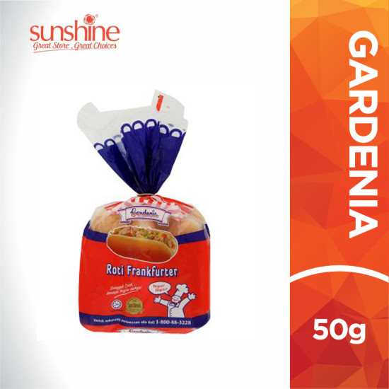 GARDENIA HOTDOG ROLLS 50GM