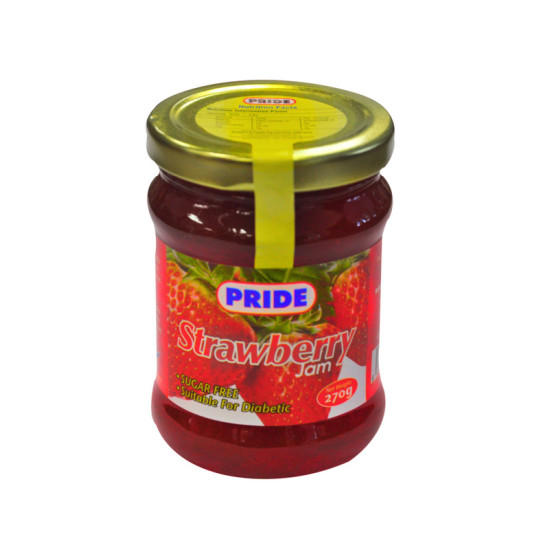 PRIDE SUGAR FREE STRAWBERRY JAM 270GM