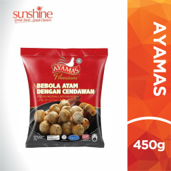 AYAMAS CHICKEN MEATBALL WITH MUSHROOM 450G AYAMAS CHICKEN MEATBALL WITH MUSHROOM 450G