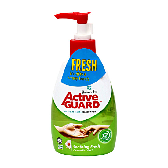 SHOKUBUTSU ACTIVE GUARD HAND WASH - SOOTHING FRESH