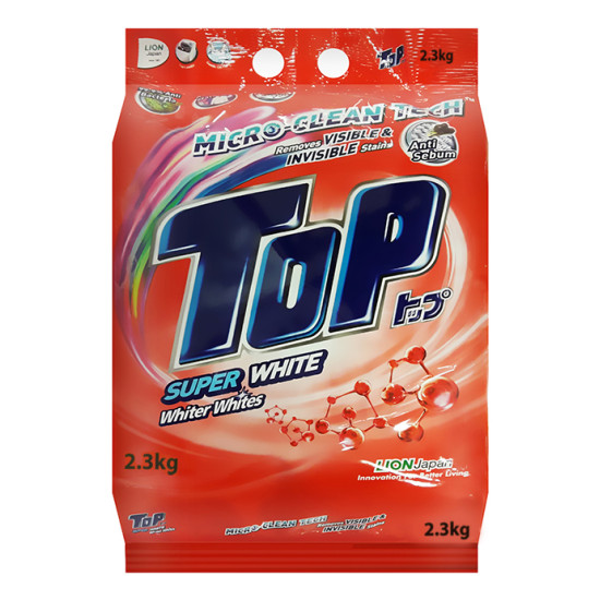 TOP DETERGENT POWDER - SUPER WHITE 2.3KG