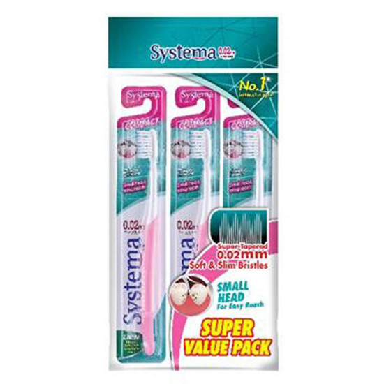 SYSTEMA TOOTHBRUSH (SUPER VALUE PACK) COMPACT 3S